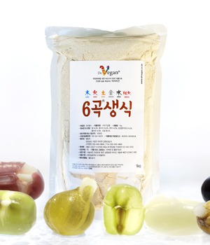 6 Grain Diet Raw Food 1kg / Sun food diet snack Dr. Vegan Grain Raw Powder Meal Replacement
